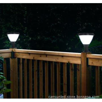 Outdoor Waterproof Solar Pillar Light for Garden and Deck Decoration